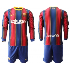 Camiseta Barcelona 1ª Equipación 2020/2021 Manga Larga Niño
