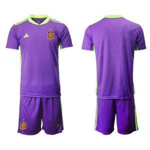 Camiseta De España Portero Púrpura