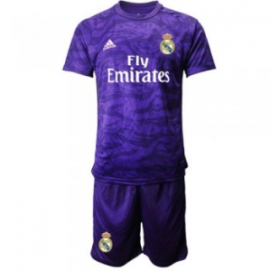 Camiseta Real Madrid Portero Morado Primera Equipacion 19/20 Niños